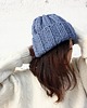 czapki damskie Czapka  beanie wełna peruwiańska alpaka 2