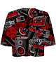 t-shirt damskie DR.CROW T-shirt Krótki CROP Graffiti Spray 1