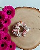 gumki do włosów Satynowa gumka satynowa scrunchie owijka frotka orientalny róż MIDI 2