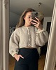kardigany damskie Kardigan Fleur marcepan kwiaty koronki falbanki ozdobne guziki 3