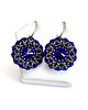 kolczyki swarovski Majestic Blue III, kolczyki z kryształami Swarovskiego, beading 1