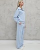 komplety damskie Kissa wygodny komplet z rozpinaną bluzą  Baby Blue 2