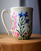 kubki Kubek ceramiczny ręcznie malowany Polne Kwiaty Kolorowe 300 ml 4