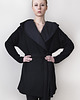 płaszcze damskie MILITARY QUEENS / Ewe Coat / Black Kashmere 1