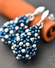 kolczyki z kamieniami Ażurowe krople z hematytu I, kolczyki, beading 2