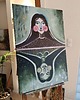 obrazy Obraz ręcznie malowany na płótnie 70x50 cm - Druga twarz 3
