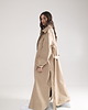 płaszcze damskie Parka Longline Collar Oversize mocca 3
