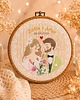 Ślub - inne Personalizowana pamiątka ślubna, haft w oprawie vintage 1