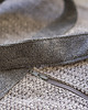 torby na zakupy Duża shopperka z szarej plecionki i pudroworóżowej bukli unikat handmade 6