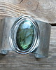 bransoletki wire wrapping Zielonozłoty labradoryt      - BRANSOLETA MANKIET - CUFF 2