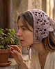 apaszki Koronkowa bawełniana chustka na głowę 2