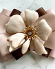 broszki Brosza  z niesamowitym perłowym Kwiatem 3d    NEW 5