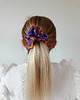 gumki do włosów Gumka jedwabna, scrunchie, frotka fioletowa koniczyna MAXI 2
