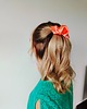 spinki i klamry do włosów Scrunchie spinka klamra jedwabna jasny łosoś 2