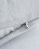 poduszki gładkie Lniana Poszewka Na Suwak LIGHT GRAY 3
