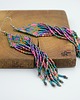 kolczyki - inne Indian green&pink 1