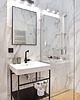 dodatki - łazienka - różne Konsola łazienkowa Stelaż pod umywalkę Czarna konsola umywalkowa MOLO 60 9