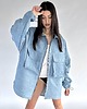 kurtki damskie Bluza/ kurtka koszulowa oversize denim light blue 5