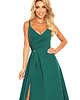 sukienki maxi damskie 299-4 CHIARA elegancka maxi suknia zielona 6