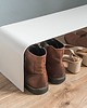 półki Minimalistyczny metalowy stojak na buty, BIAŁY 4