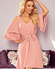 sukienki mini damskie 292-5 MARINA zwiewna sukienka - pudrowy róż 2