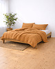 tekstylia - różne Lniana kołdra z wypełnieniem z bawełny organicznej, 140x200cm - karmel 1