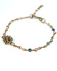 bransoletki wire wrapping Miedziana bransoletka z szafirami 2