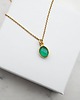 wisiory Naszyjnik z zielonym agatem 2