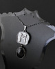 biżuteria męska Runa Eihwaz z onyksem - srebrny amulet z runą 2