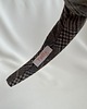 opaski do włosów Wełniana opaska supełkowa w kratkę Grey Check 3
