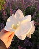 spinki i klamry do włosów Biała spinka z orchideą 4