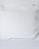 poduszki gładkie Lniana Poszewka Z Listwą PURE WHITE 1