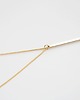 złote naszyjniki 16k Gold Plated Vertical Bar Necklace 1