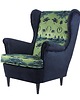 fotele Fotel uszak Richmond we wzory, kolorowy, patchwork, welurowy 1