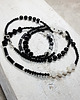 korale Czarno-biały długi sznur korali kors2 3
