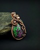 wisiory Zoisyt z rubinem wisiorek wire wrapping 8