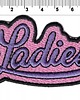 naszywki na ubrania Naszywka naprasowanka LADIES FIOLETOWA termoprzylepna haft 8,2x4,7cm 1