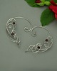 nausznice Nausznice zausznice oryginalne kolczyki granat wire wrapping 2