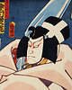 poduszki z grafiką Poduszka - Japoński aktor - Ukiyo-e 4