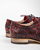 półbuty damskie Skórzane półbuty jazzówki Zapato model 246 czarno-czerwony marmur 4