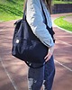 torby na ramię Lazy bag Pocket torba czarna bawełniana vegan 1