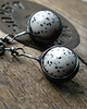 kolczyki wire wrapping ciapkowane  - sztyfciki 1