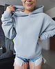 bluza z kapturem damska BLUZA Z KAPTUREM I272 NIEBIESKA 2