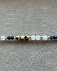 bransoletki na sznurku Bransoletka jaspis dalmatyński +kamień księżycowy + lapis lazuli + srebro 1
