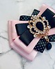 broszki Brosza  z czarną ozdobą w stylu glamour  NEW 4