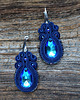 kolczyki soutache Granatowe kolczyki sutasz 3