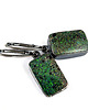kolczyki srebrne Kolczyki srebrne matrix opal- kosmiczne  4