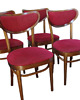 krzesła Komplet 4 krzeseł typ Thonet , Polska lata 60 3