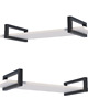 regały i półki Półka Wisząca na Ścianę Biel do Salonu Sypialni 80 cm Loft Nowoczesna 7