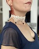 chokery Choker koronkowy ecru 1
